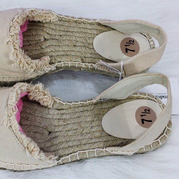 Espadrilles in Cream and Silver - Picture 2 of 8